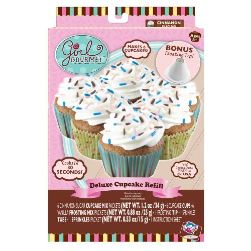 Childrens Toyshop  Toys : Girl Gourmet Deluxe Cinamon Sugar Cupcake Refills