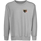 NCAA UAB Blazers Youth Ash Logo Applique Crew Neck Fleece Sweatshirt