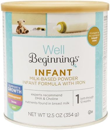 Well Beginnings Premium Infant Formula 12.5 oz (354 g) (Pack of 3)