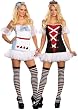 Sexy Reversible Alice and Queen of Hearts Costume - Womens Large 14-16