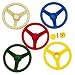 Steering Wheel 12 Diameter Complete with Bushing and Decorative Cap, Green