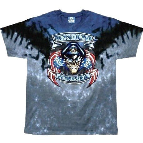 BON JOVI 'Forever' blue tie-dye t-shirt