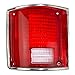 Drivers Taillight Lens with Chrome Trim Replacement for Chevrolet GMC Pickup Truck SUV 5968329