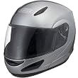 GMAX GM48 Solid Men's Street Bike Racing Motorcycle Helmet - Dark Silver/Metallic