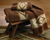 Brown Southwest Bath Towel Set By Collections Etc