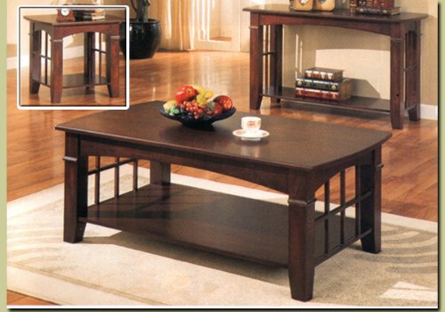 51iBucMk3VL Coaster End Table, Cherry Finish