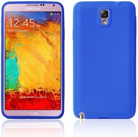 W-RainBow Newest Arrival Blue Soft Pure Matte TPU Gel Protective Case Cover for Samsung Galaxy Note 3 III N9000