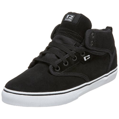 Globe Men's Motley Mid Skate Shoe,Black/White,6 M On Sale