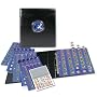 Euro-M�nz-Album "Premium": M�nz-Album mit 6 Bl�ttern und farbigen Vordruckbl�ttern f�r alle Euro-S�tze (1 Cent bis 2 Euro). ! inkl. Estland 2011 !