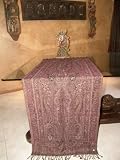 Gorgeous Bead Indian Pashmina Jamavar Shawl Throw Wrap