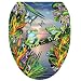 Toilet Tattoos TT-LS01-O Frogs in the Moonlight Design, Elongated