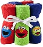 5-Pack Sesame Street Embroidered Wash Cloths