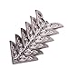 6pcs Shirt Blouse Pointed Collar Clips Metal Wing Tips, Silver 2.5cm