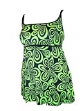 Longitude Womens Plus Size Swimdress Swimsuit Long Tankini 16-24