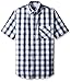 Van Heusen Men's Big and Tall Short Sleeve Indigo Dot Dobby Shirt In Blue Hampton