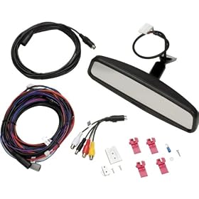 Click here to buy Audiovox LCDM40 Rear View Mirror with built in 4 LCD monitor.