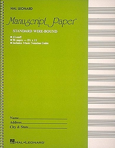 Produkt-Bild: (Standard Wirebound Manuscript Paper (Green Cover)) By Hal Leonard Publishing Corporation (Author) Paperback on 01-Feb-1986