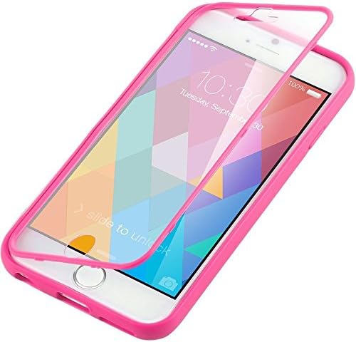 Mostick Premium Full Housing Cover Case for Apple iPhone6 4.7'' with Front and Back Protection and Built in Screen Protector (Rose)