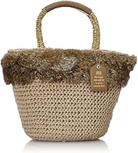 [クーコ] COOCO(クーコ) ニットラビットテープ付きカゴバッグ 27203110 01 (ベージュ)