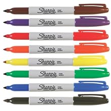 Sharpie Fine Point Permanent Markers, 8 Colored Markers(30078)