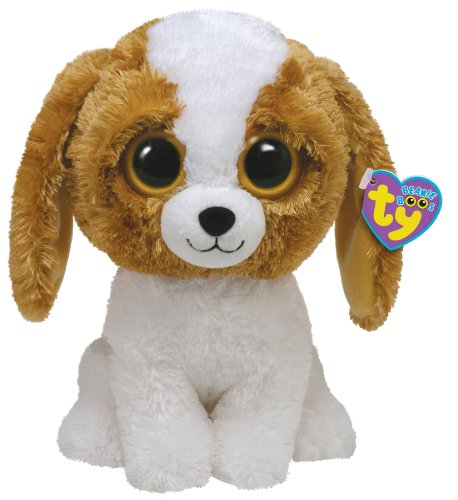 TY 7136906 - Hund wei&szlig; braun Cookie Buddy, Beanie Boos, 21,5 cm