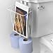 Over Tank Toilet Paper Magazine Rack in White by Spectrum