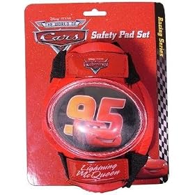 Lightning McQueen Disney Pixar Cars Knee and Elbow Safety Pad Set - Boys / Girls