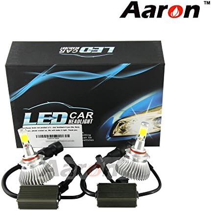 2PCS Aaron Newest Generation 9005 Pure White Super Bright LED Conversion Kit for DRL FOG Light 4800 Lumen in total - 2400 lumen for each bulb