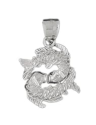 Clevereves 14K White Gold Zodiac Pendant 13.1 - Gram(s)
