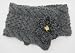Knitted By Hand Luxurious and Soft Neckwarmer in Cashmere, Soy, and Cotton Blended Yarn (One-of-a-kind)