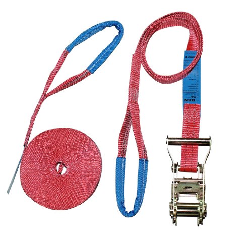 Slackstar SL81792-15/35 Set de Slackline pour débutants Rouge