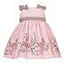 Rare Editions Baby/Infant Girls 12M-24M 2-Piece PINK PARIS POODLE BORDER PRINT Special Occasion Wedding Flower Girl Easter Birthday Party Dress
