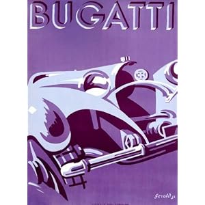 Bugatti Gerold Hunziker Art Poster