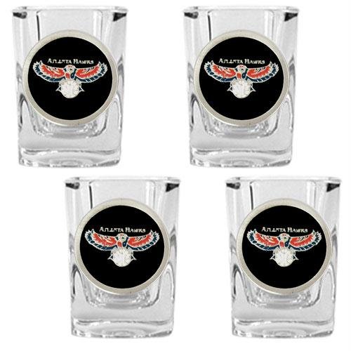 NBA Atlanta Hawks Four Piece Square Shot Glass Set