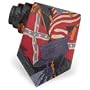 Men's Civil War Hat and Flags Silk Tie by RM Style