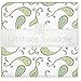 SwaddleDesigns Ultimate Winter Swaddle, X-Large Receiving Blanket, Made in USA, Premium Cotton Flannel, Kiwi Paisley (Mom's Choice Award Winner)
