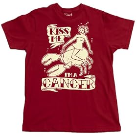 Kiss Me I'm a Cancer Cr�me T-Shirt