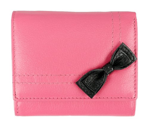 Melancholita Leder-Geldbörse LITTLE BOW pink
