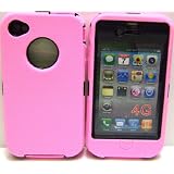 Body Armor for iphone 4 Defender Style Case(PINK/BLACK) BY SportyGigabite ~ SportyGigabite