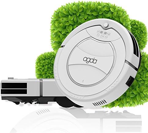 AGDA® B2000 Intelligent Smart Automatic Robotic Vacuum Cleaner for Pet Hairs, Allergens and Everyday Dust Removal, Powerful Suction