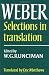 Max Weber: Selections in Translation