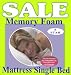 single memory foam topper 1"