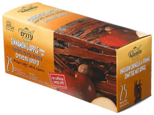 Adanim Cinnamon & Apple Herbal Tea, 1.32-Ounce Boxes (Pack of 12) by Oxygen
