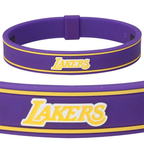 Phiten Titanium NBA Bracelet - NBA Collection - Los Angeles Lakers Size: 6 3/4