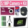 Sakar Digital Concepts 5.1MP Pink Digital Camera and Digital Photo Frame + 1GB Accessory Outfit - Sakar ASAK87492K3