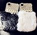 Luxury Bling Crystal Rabbit Fur Rhinestone Case Cover For Apple IPhone 6 IPhone 6 Plus
