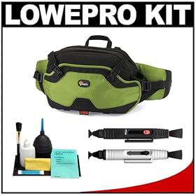 Lowepro Inverse 200 AW Beltpack Camera Bag (Leaf Green) + Accessory Kit for Canon Rebel... by Lowepro