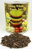 3 Lbs - Bulk Organic Sunflower Sprouting Seed - Nitrogen Packed Can - Certified Organic - High Germination Rate - Perfect for Edible Seeds, Gardening, Hydroponics, Growing Salad Greens, Sprouts & Food Storage - Sprout Indoors for Fun, Health & Great Taste. Sun Flower Sprouts.