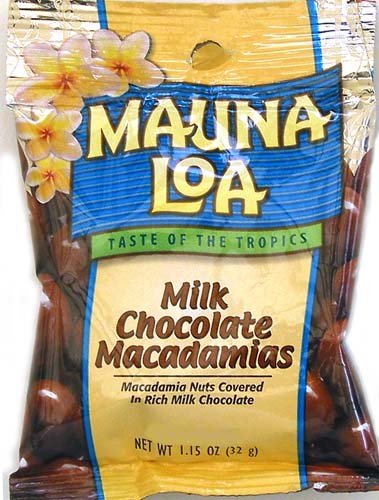 Mauna Loa Milk Chocolate Macadamia Nuts, 1.15-Ounce Bag (Pack of 288)