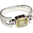 Gifts for Girls Sterling Silver Crystal Gemstone Cuff Bracelet 2.5 inches (brclt199)